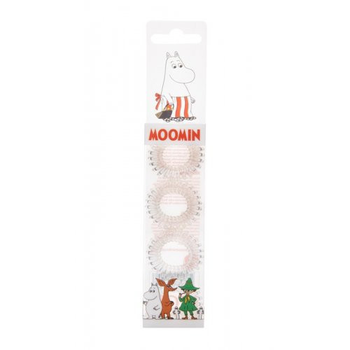 MOOMIN Hair Ring Transparent Plaukų gumytės, 4vnt