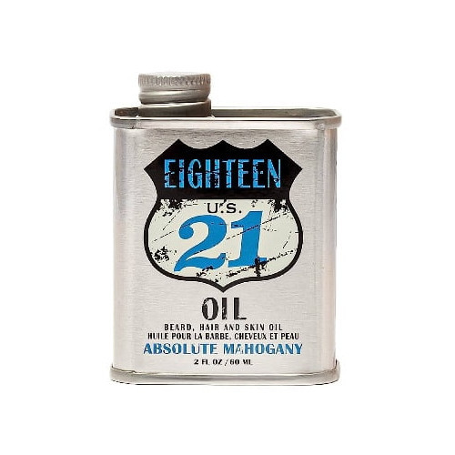 18.21 Man Made Beard, Hair and Skin Oil Aliejus barzdai, plaukams ir odai, Absolute Mahogany