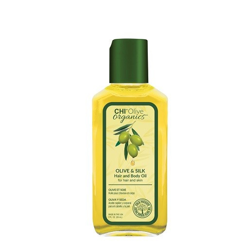 CHI Olive Organics Olive & Silk Aliejus plaukams ir kūnui, 59ml