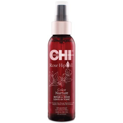 CHI Rose Hip Oil Atkuriamasis ir spindesio suteikiantis nenuskalaujamas tonikas su erškėtuogių aliejumi, 118ml