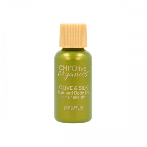 CHI Olive Organics Olive & Silk Aliejus plaukams ir kūnui, 15ml