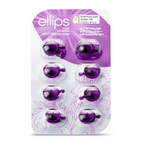 Ellips Nutri Color Hair Treatment Vitamins Tepami vitaminai dažytiems plaukams, 8x1ml