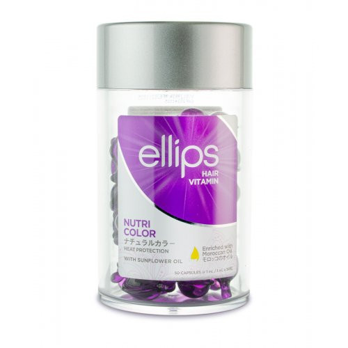 Ellips Nutri Color Hair Treatment Vitamins Tepami vitaminai dažytiems plaukams, 50x1ml