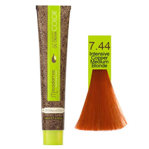 Macadamia oil cream color kreminiai plaukų dažai, 100ml, sp.7.44 MAM8038