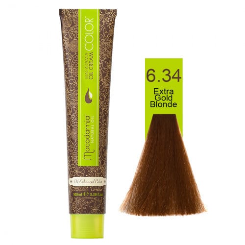 Macadamia oil cream color kreminiai plaukų dažai, 100ml, sp.6.34 MAM8040