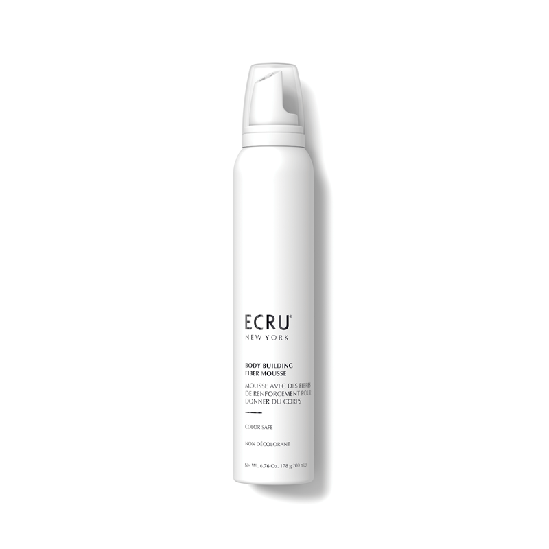 Apimties plaukams suteikiančios putos Ecru NY Body Building Fiber Mousse, 200 ml