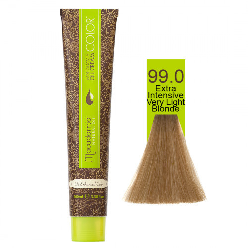 Macadamia Oil Cream Color Kreminiai plaukų dažai, 99.0 Extra Intense Very Light Blonde