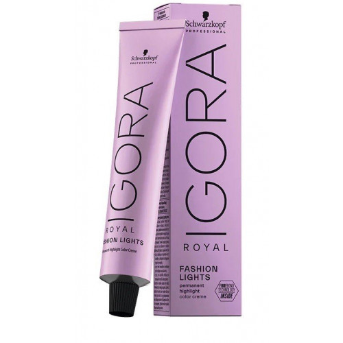 Schwarzkopf Professional Igora Royal Fashion Lights Permanent Highlight Color Creme Plaukų dažai, L-44