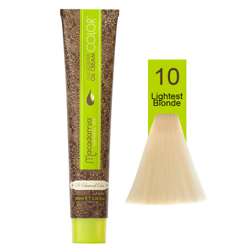 Macadamia Oil Cream Color Kreminiai plaukų dažai, 10 Lightest Blonde