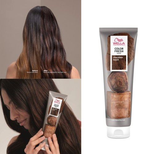 Dažanti plaukų kaukė Wella Professionals Color Fresh Mask 150ml, Chocolate Touch