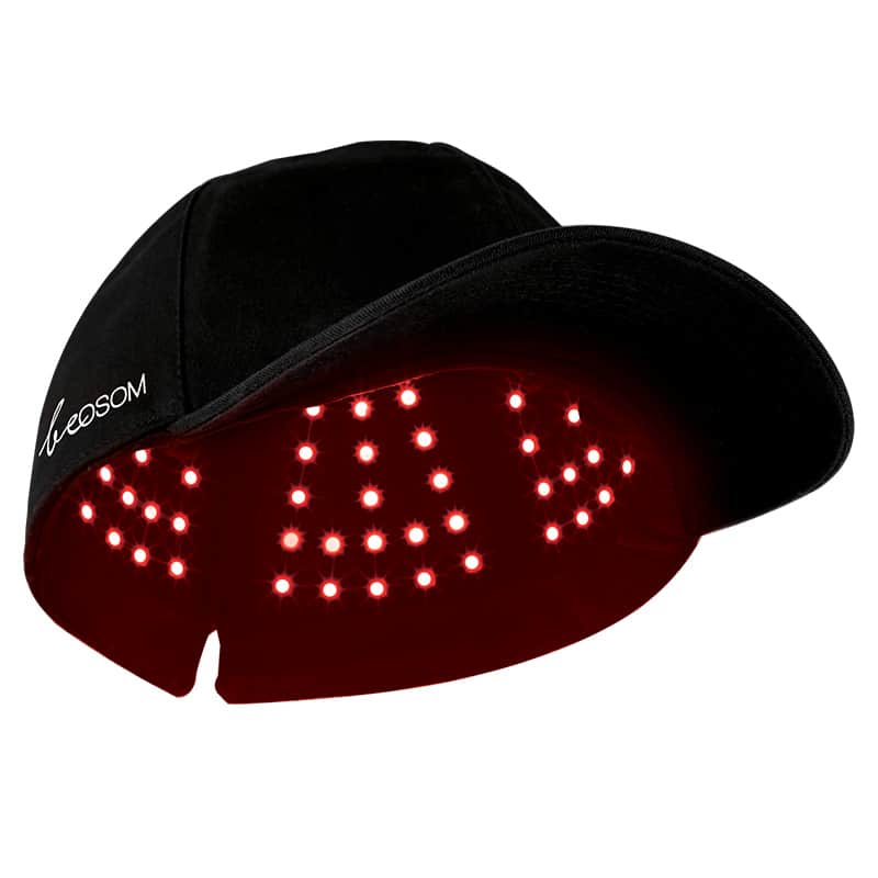 Kepuraitė plaukams Be OSOM Red Light Therapy Cap Black, BEOSOMREDLIGHTCAP, skatinanti plaukų augimą