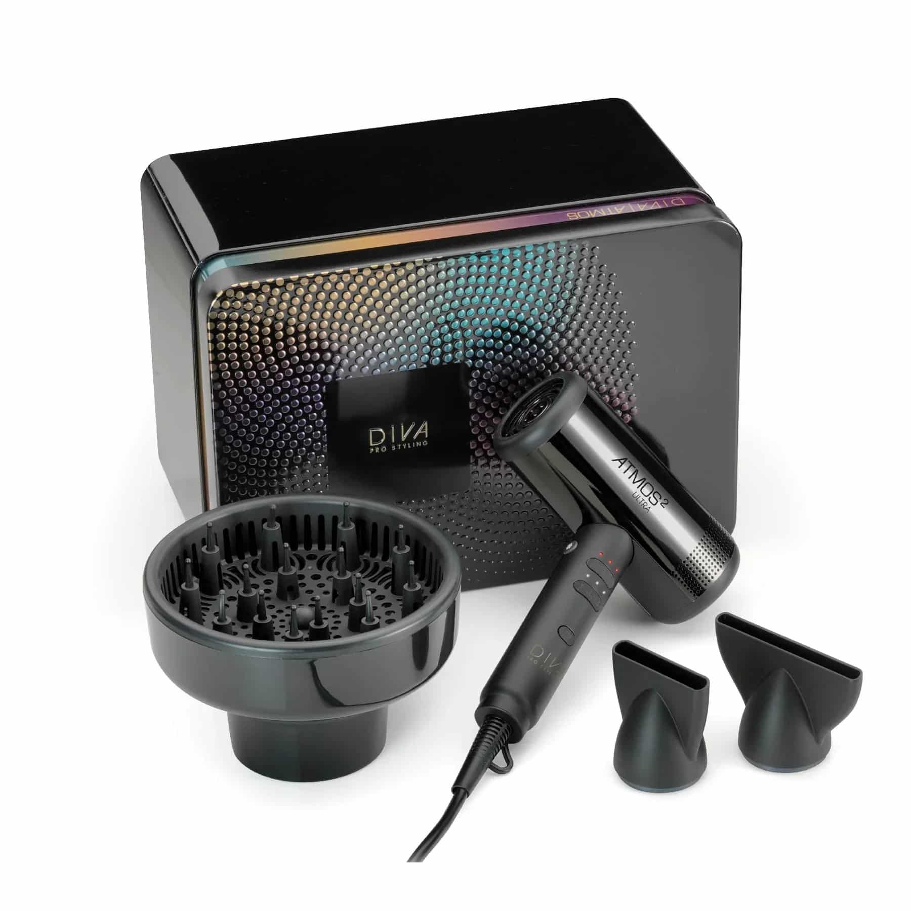 DIVA PRO STYLING Atmos 2 Ultra Plaukų džiovintuvas su patentuotu varikliu ir dizainu