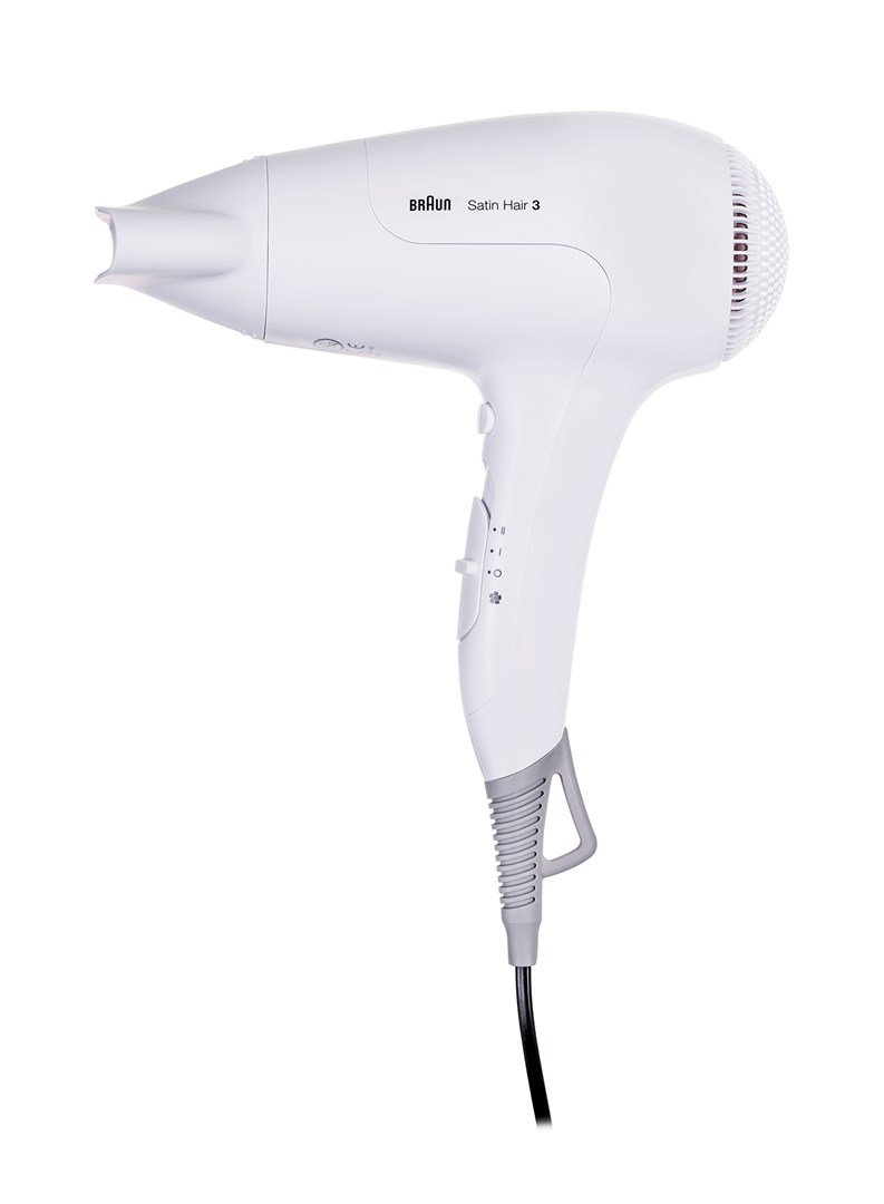 Braun Satin Hair 3 HD 385 plaukų džiovintuvas 2000 W Balta