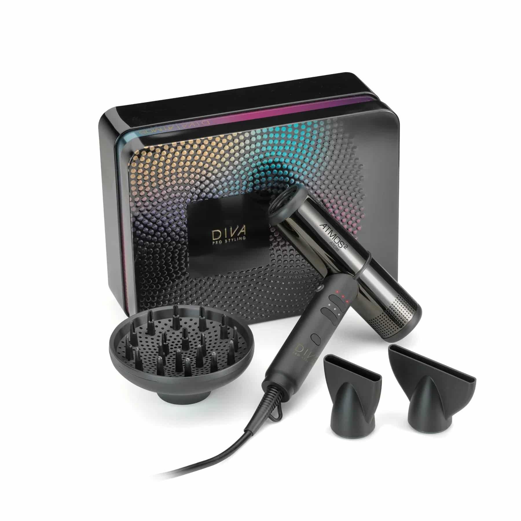 DIVA PRO STYLING Atmos 2 Atom Plaukų džiovintuvas su patentuotu varikliu ir dizainu