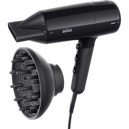 Plaukų džiovintuvas Braun Hair dryer  BRHD225E  2200 W  Number of temperature settings 3  Ionic
