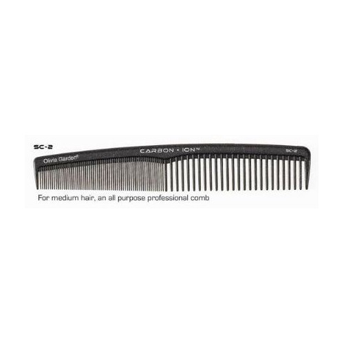 Olivia Garden Carbon + Ion Combs SC Profesionalios kirpimo šukos, SC-2