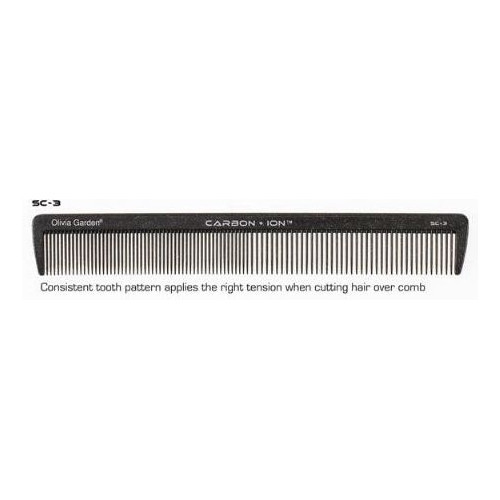 Olivia Garden Carbon + Ion Combs SC Profesionalios kirpimo šukos, SC-3