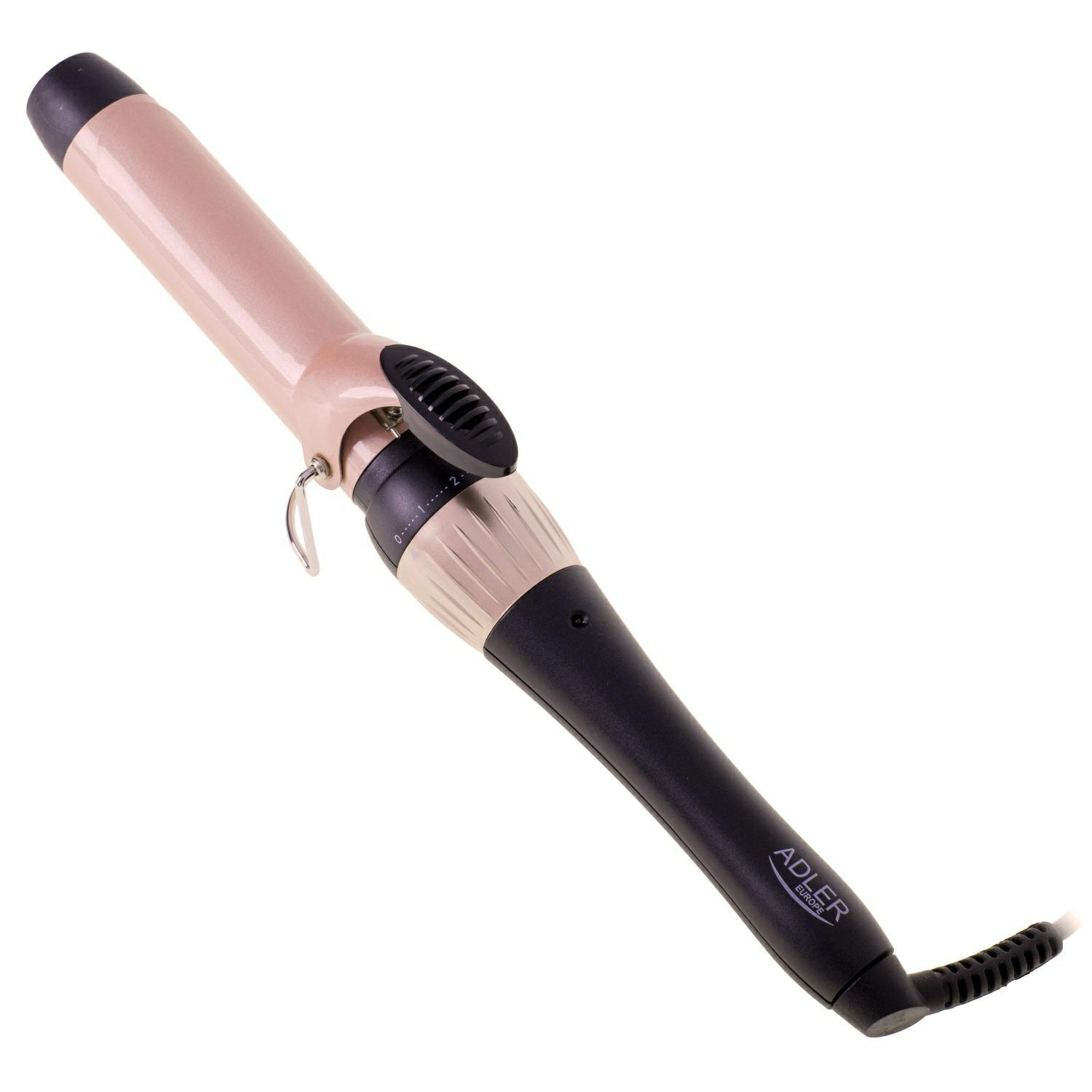 Žnyplės plaukams Adler Curling Iron AD 2118	 Ceramic heating system, Barrel diameter 32 mm, Temperature (max) 200 °C, 56 W, Black/Pink