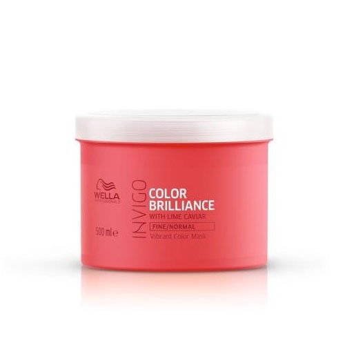 Kaukė dažytiems, normaliems plaukams Wella Invigo Color Brilliance Fine Mask 500ml