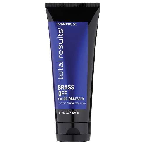 Plaukų kaukė šviesiems plaukams Matrix Total Results Color Obsessed Brass Off 200ml