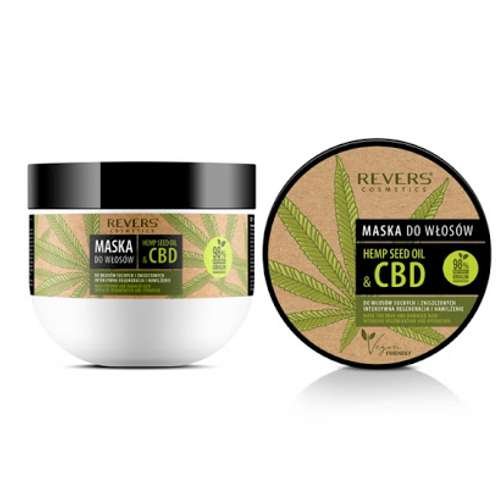 Plaukų kaukė REVERS HEMP SEED OIL & CBD, 250 ml