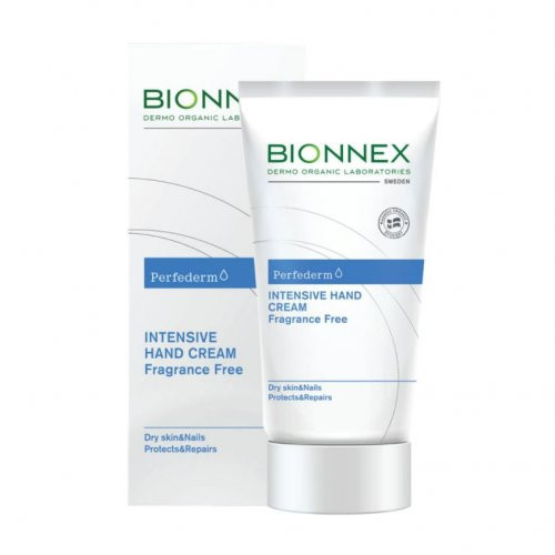 Bionnex Perfederm Intensive Hand Cream Fragrance Free Bekvapis intensyvus rankų kremas, 50ml