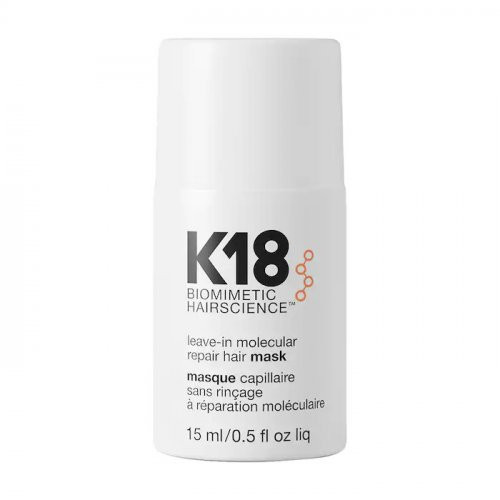 K18 Leave-In Molecular Repair Hair Mask Nenuplaunama molekulinė atkuriamoji kaukė plaukams, 15ml