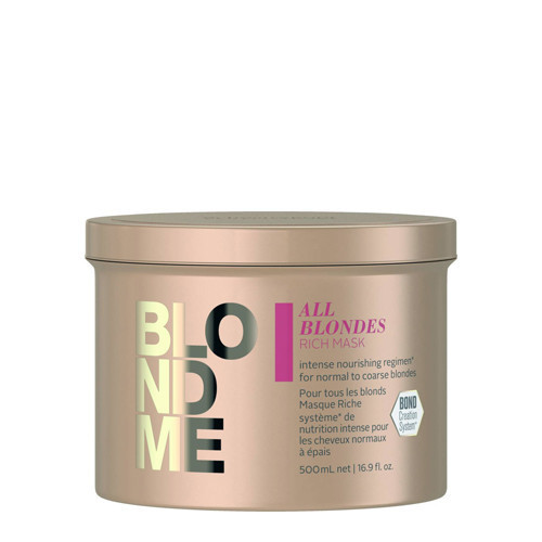 Schwarzkopf Professional BlondMe All Blondes Rich Mask Kaukė Maitinamoji kaukė šviesintiems plaukams, 500ml