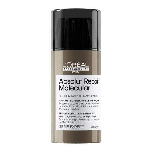 L'Oréal Professionnel Serie Expert Absolut Repair Molecular Mask Nenuplaunama  kaukė visų tipų pažeistiems plaukams,, 100ml