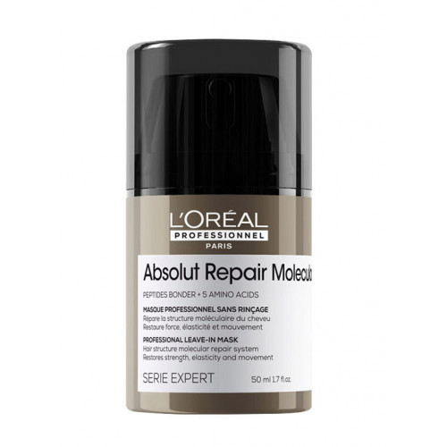 L'Oréal Professionnel Serie Expert Absolut Repair Molecular Mask Nenuplaunama  kaukė visų tipų pažeistiems plaukams,, 50ml