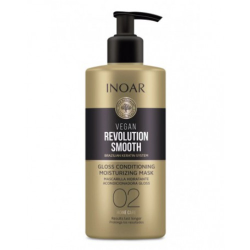 Inoar Vegan Revolution Smooth Glos Conditioning Moisturizing Mask Step 2 Drėkinanti kaukė, 350ml