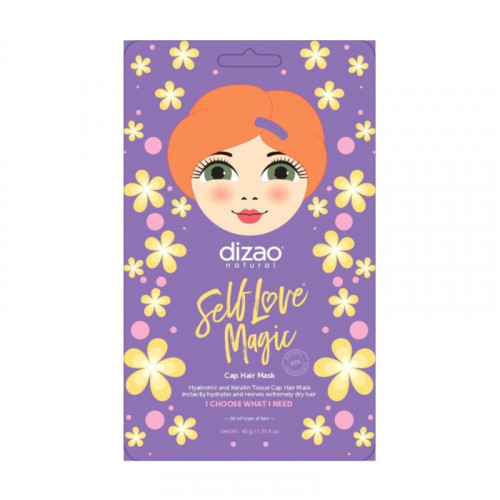 Dizao Hyaluronic and Keratin Tissue Cap hair Mask Plaukų kaukė - kepuraitė, 40g