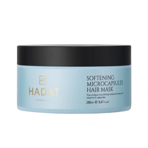 Hadat Cosmetics Softening Microcapsule Hair Mask Glotninanti, maitinanati kaukė plaukams, 280ml