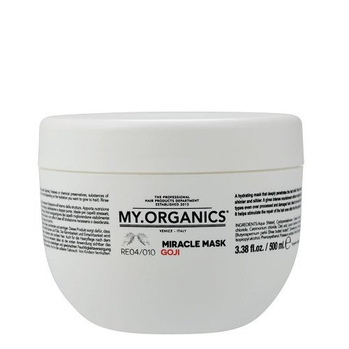 My.Organics Restructuring Miracle Mask Regeneruojanti ir atstatanti drėkinanti plaukų kaukė, 500ml