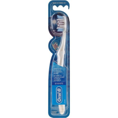 Oral-B 3D White Brilliance Toothbrush Vidutinio minkštumo dantų šepetėlis, White