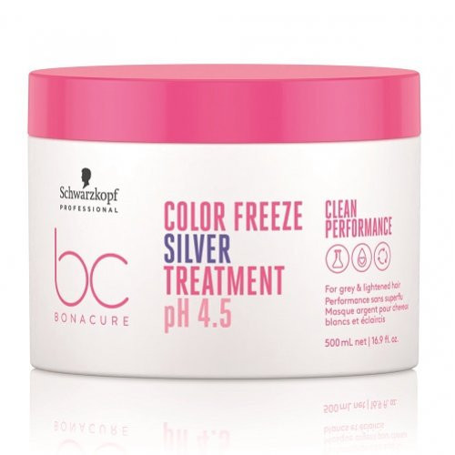 Schwarzkopf Professional BC CP Color Freeze Silver pH 4.5 Treatment Kaukė šviesintiems plaukams, 500ml