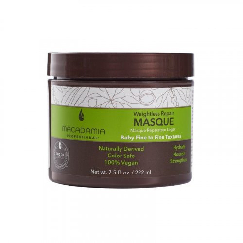 Macadamia Weightless Repair Masque Neapsunkinanti plaukų drėkinamoji kaukė, 222ml