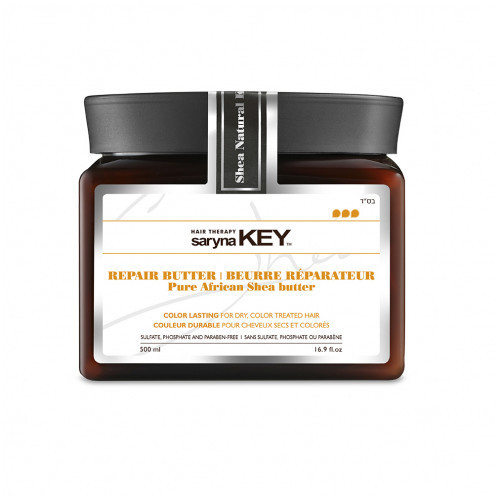 Saryna Key Color Lasting Pure African Shea Butter Plaukų kaukė su taukmedžio sviestu, 500ml
