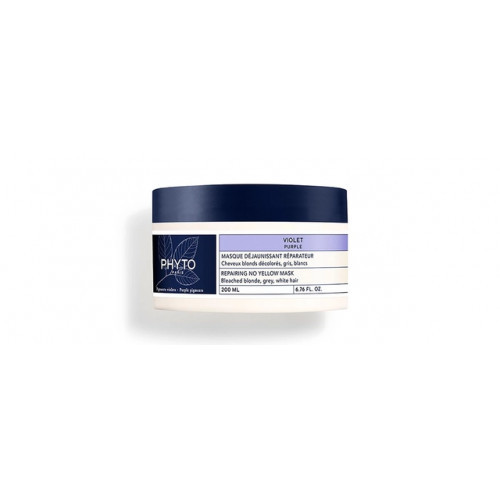 Phyto Purple Repairing No Yellow Mask Kaukė šviesintiems plaukams, 200ml
