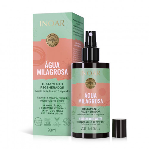 Inoar Agua Milagrosa Regenerating Treatment Regeneruojantis fluidas - pažeista pakuotė, 200ml