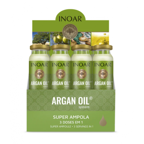 Plaukų ampulė su argano aliejumi INOAR Argan Oil Ampola 12x45ml