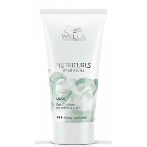 Kaukė garbanotiems ir banguotiems plaukams Wella NutriCurls Deep Treatment 30ml