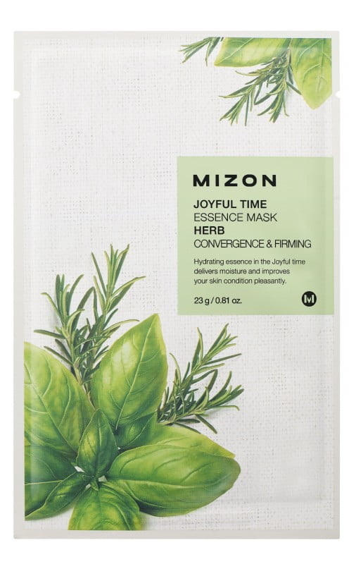 Veido kaukė Mizon Joyful Time Essence Mask Herb MIZ888890115, su natūraliomis žolelėmis, 23 g