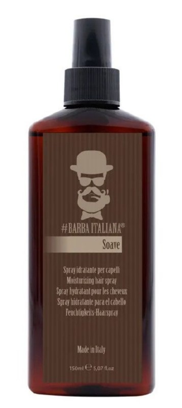 Micelinis vanduo plaukams ir barzdai Barba Italiana Soave Moisturizing hair spray BI70077, 150 ml
