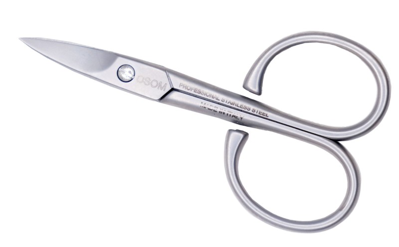 Žirklutės nagams Osom Professional OSOMFA19, 9 cm, nerūdijančio plieno, išlenktos, smailiu galu