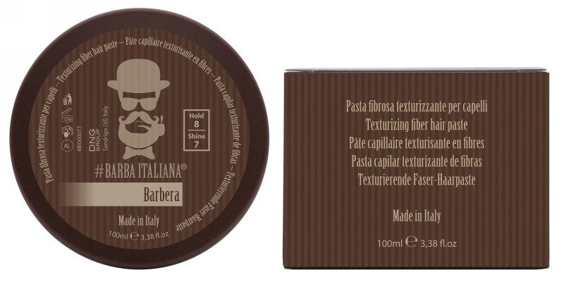 Pasta plaukų formavimui Barba Italiana Texturizing Fiber Hair Paste Barbera, BI000077, 100 ml