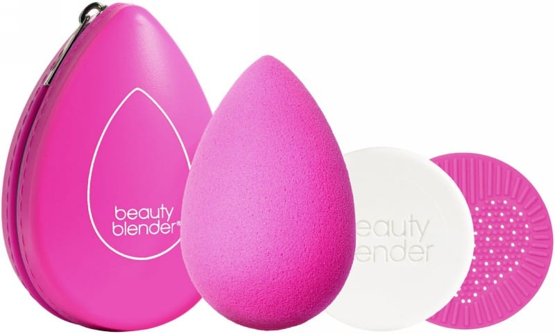 Makiažo kempinėlės rinkinys Beautyblender Besties Iconic BB27924, rinkinį sudaro: makiažo kempinėlė, muiliukas, silikoninis padelis, dėkliukas
