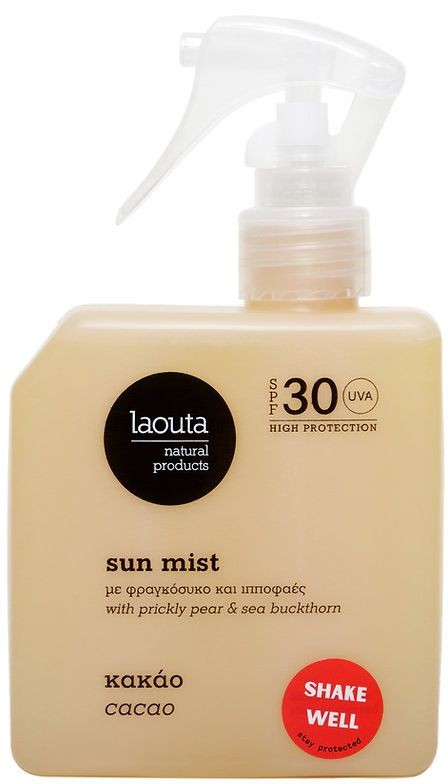 Purškiama apsauga nuo saulės Laouta Sun Mist SPF 30 Cacao LAO0015, SPF 30 apsauga, 200 ml