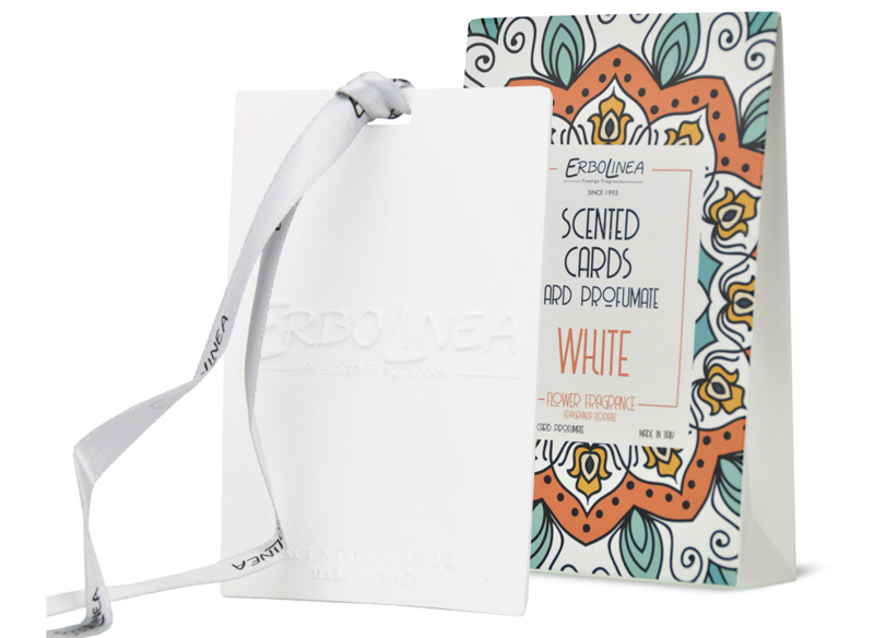 Pakabinamas kvapas namams Erbolinea Prestige Floreale ERBCARDFLORE, 3 gėlių aromato kortelės