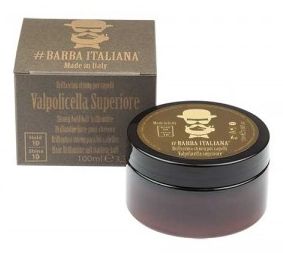 Plaukų formavimo gelis Barba Italiana Brillantina Strong For Hair Valpolicella Superiore, BI70000, stiprios fiksacijos, suteikiantis šlapių plaukų efektą, 100 ml